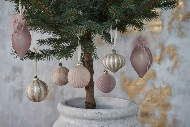 Selvie Weihnachtskugel Ø8cm, Powder-light gold Lene Bjerre