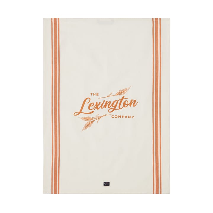 Bio Cotton Küchenhandtuch 50x70 cm - White-orange - Lexington