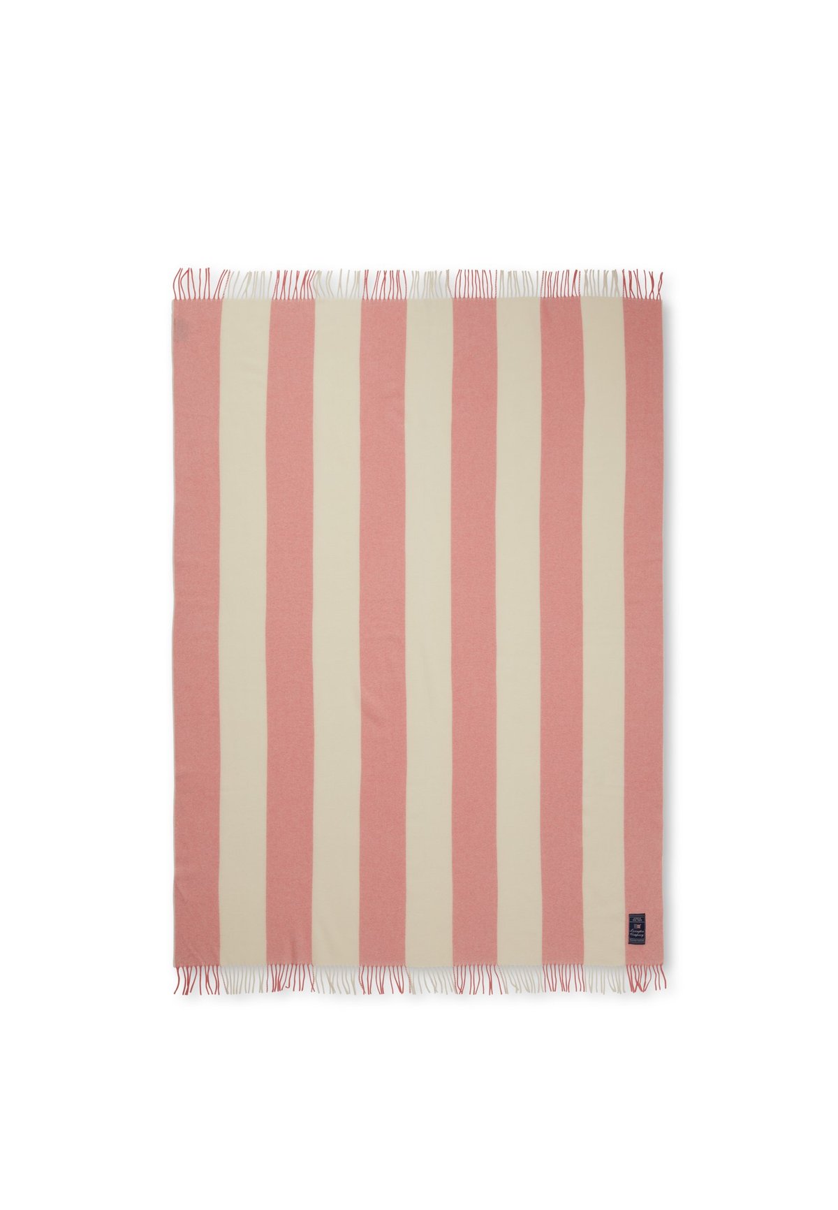 Lexington Block Striped Plaid Recycelte Wolle Rosa