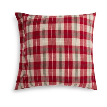 Checked Cotton Flanell Kopfkissenbezug 50x60 cm - Rot-Beige-Grün-Weiß - Lexington