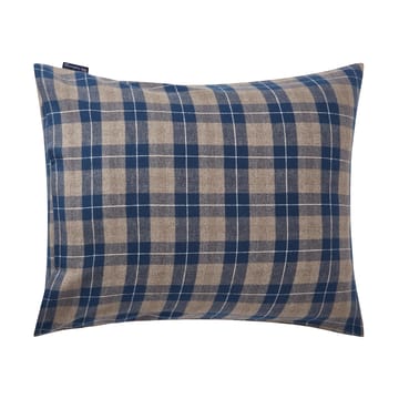 Checked Flannel Kissenbezug 50 x 60 cm - Denim blue-beige - Lexington