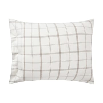 Checked Flannel Kissenbezug 50 x 60 cm - White-brown - Lexington