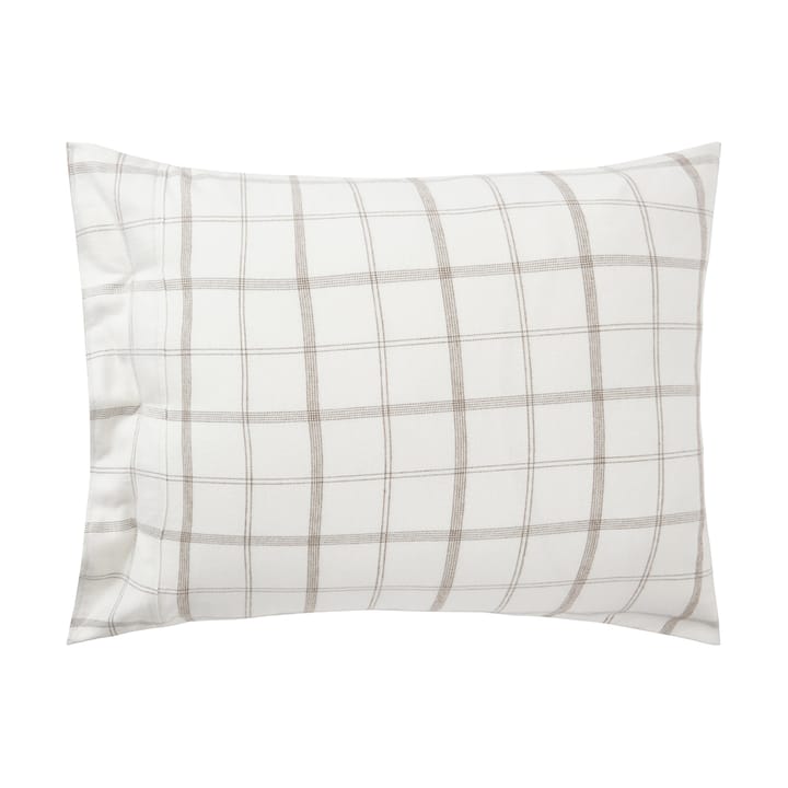 Checked Flannel Kissenbezug 50 x 60 cm, White-brown Lexington