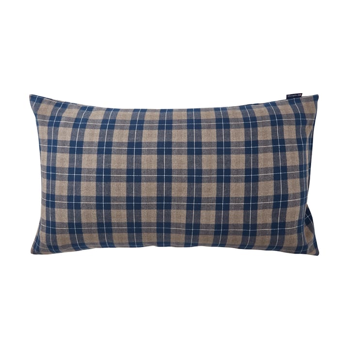 Checked Flannel Kissenbezug 50 x 90 cm - Denim blue-beige - Lexington