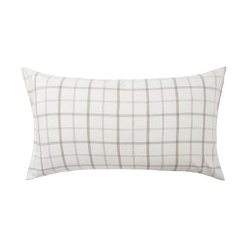 Checked Flannel Kissenbezug 50 x 90 cm - White-brown - Lexington