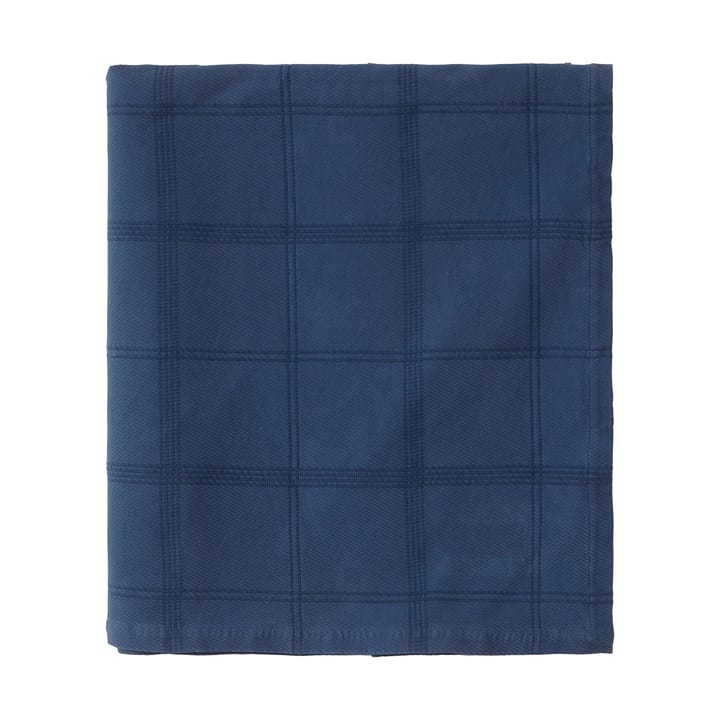 Checked Jacquard Überwurf 160x240 cm - Denim blue - Lexington