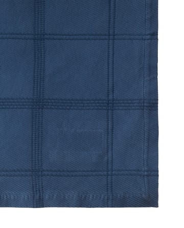 Checked Jacquard Überwurf 160x240 cm - Denim blue - Lexington