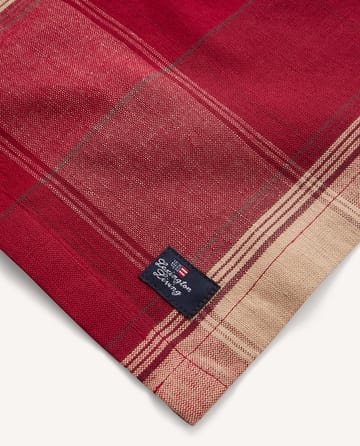 Checked Linen-Cotton Tischset 40x50 cm - Rot-Beige - Lexington