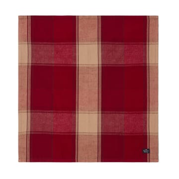 Checked Linen-Cotton Tischtuch 50x50 cm - Rot-Beige - Lexington