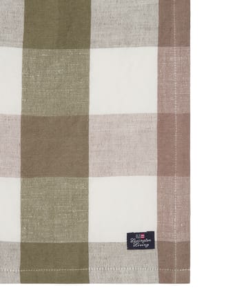 Checked Linen/Cotton Stoffserviette 50x50 cm - Olive - Lexington