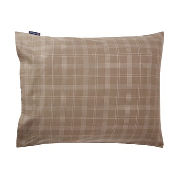 Checked Pinpoint Oxford Kissenbezug 50x60cm - Brown - Lexington