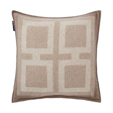 Grafische Recycled Wool Kissenbezug 50x50 cm - Light beige - Lexington