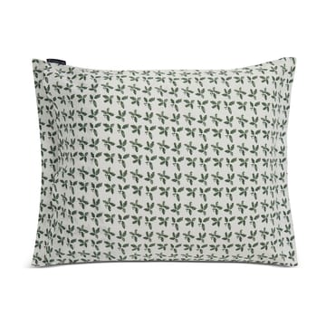 Holly Printed Cotton Sateen Kissenbezug 50 x 60 cm - White-green - Lexington