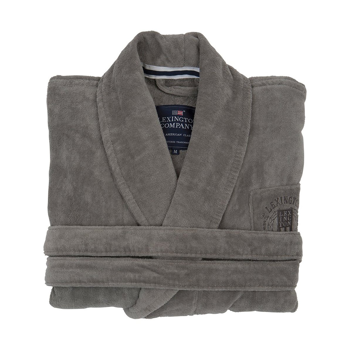 Lexington Hotel Velour Morgenmantel S Gray