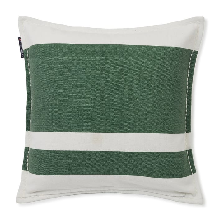 Irregula Striped Cotton Kissenbezug 50 x 50cm, Green-White Lexington