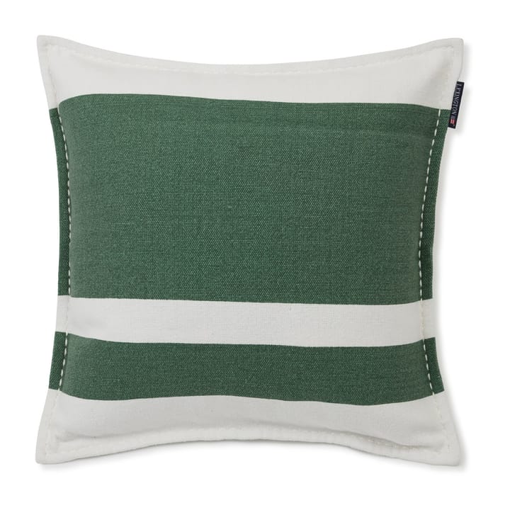 Irregula Striped Cotton Kissenbezug 50 x 50cm, Green-White Lexington