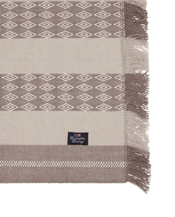 Jacquard Striped Tischset 40x50 cm, Beige Lexington