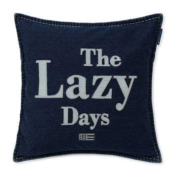 Lazy Days Denim Twill Cotton Kissenbezug 50 x 50cm - Denim blue - Lexington