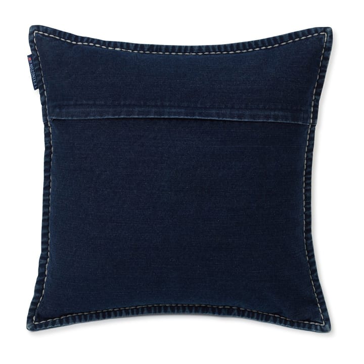 Lazy Days Denim Twill Cotton Kissenbezug 50 x 50cm, Denim blue Lexington