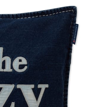 Lazy Days Denim Twill Cotton Kissenbezug 50 x 50cm - Denim blue - Lexington