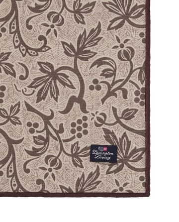 Printed Recycled Cotton Baumwollserviette 50x50 - Light beige - Lexington