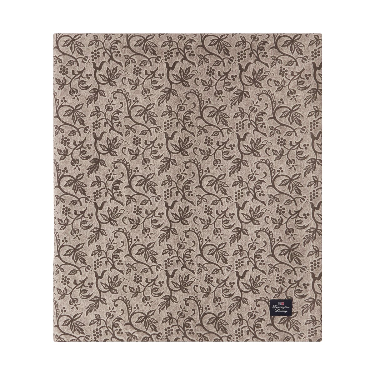 Lexington Printed Recycled Cotton Tischtuch 150x250 cm Light beige