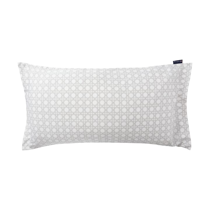 Rattan Printed Kissenbezug 50x90 cm, White Lexington