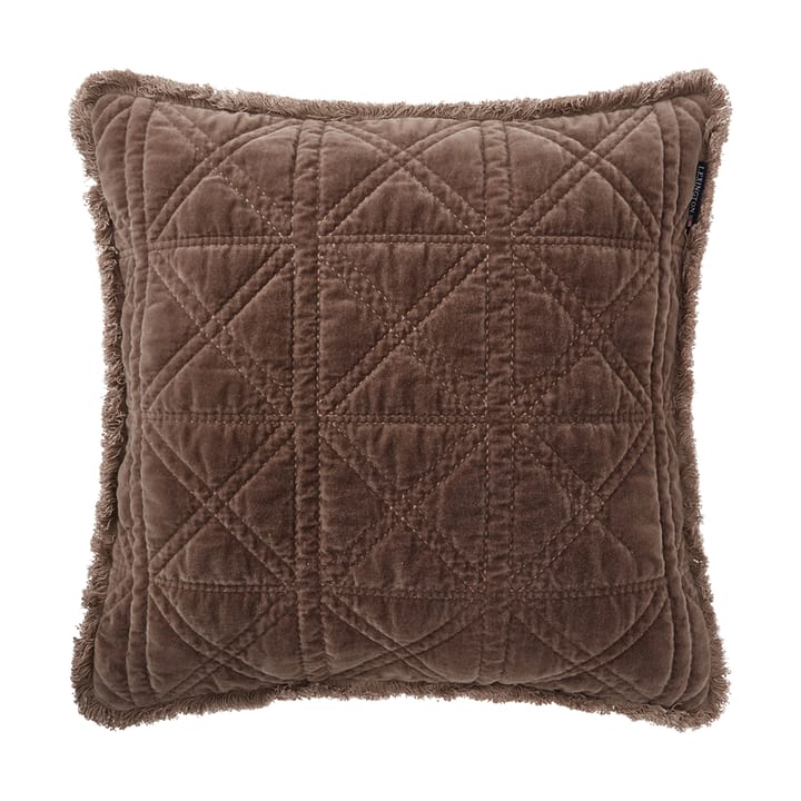 Rattan Quilted Velvet Kissenbezug 50x50 cm - Brown - Lexington