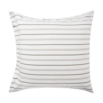 Striped Cotton Poplin Kissenbezug 65x65 cm - White - Lexington