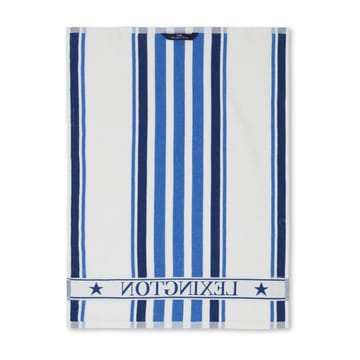 Striped Cotton Terry Geschirrtuch 50 x 70cm - White-blue - Lexington