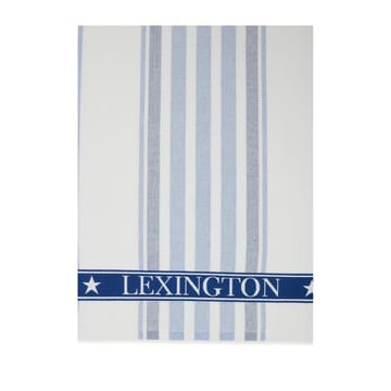 Striped Cotton Terry Geschirrtuch 50 x 70cm - White-blue - Lexington