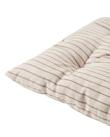 Striped Recycled Cotton Sitzkissen 40x40 cm - Beige - Lexington