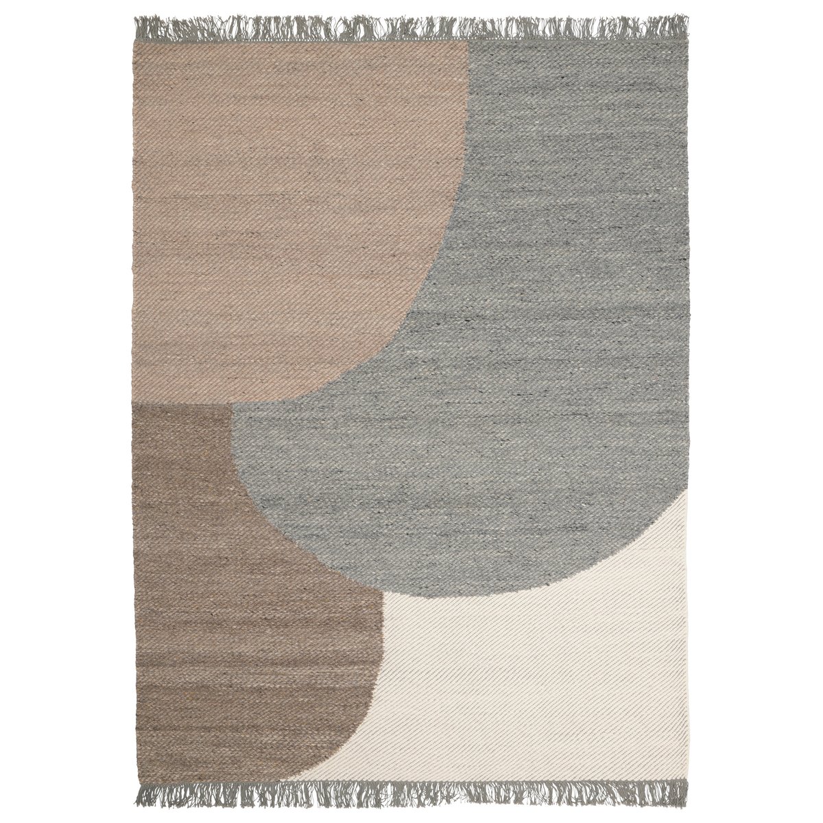 Linie Design Eik Wollteppich 200 x 300cm Grey