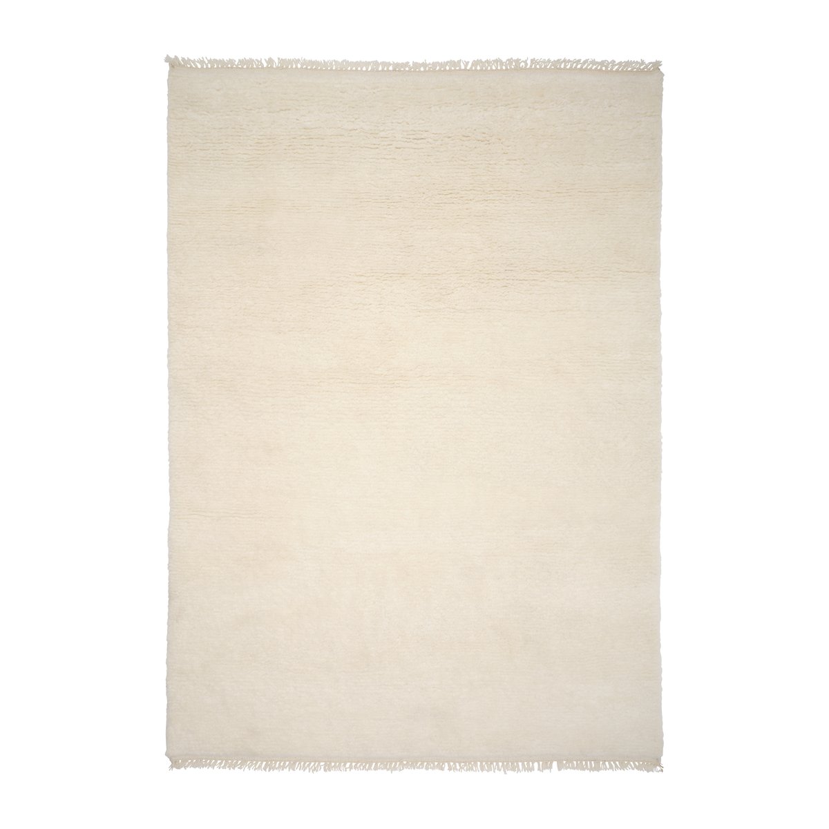 Linie Design Soft Savannah Wollteppich White, 170 x 240cm