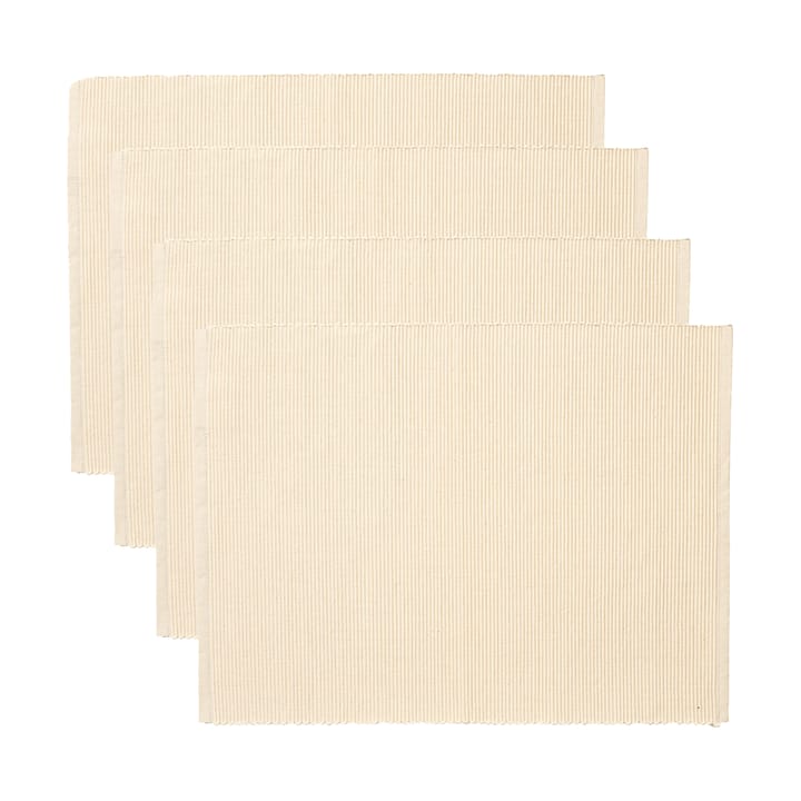 Uni Tischset 35x46 cm 4er-Pack - Cremiges Beige - Linum