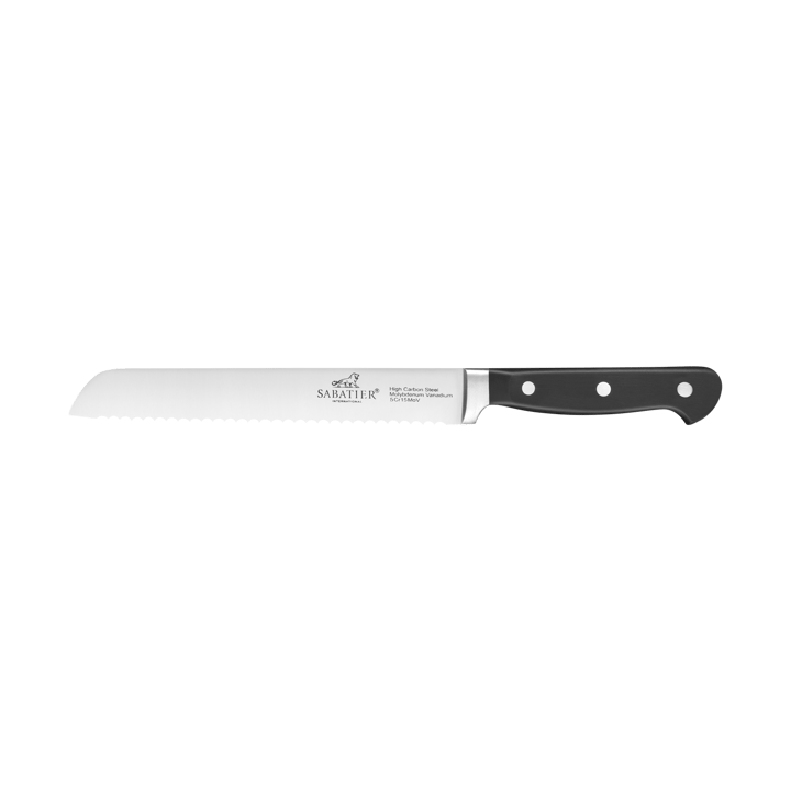 Pluton Brotmesser 20 cm - Stahl-schwarz - Lion Sabatier