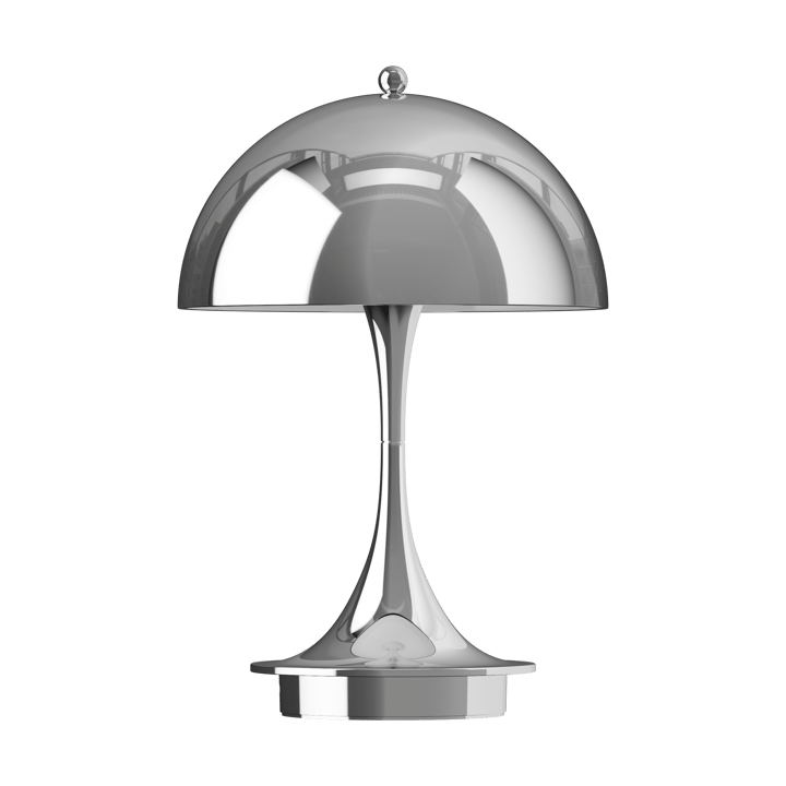 Panthella 160 Portable v3 Tischleuchte, High lustre chrome plated Louis Poulsen