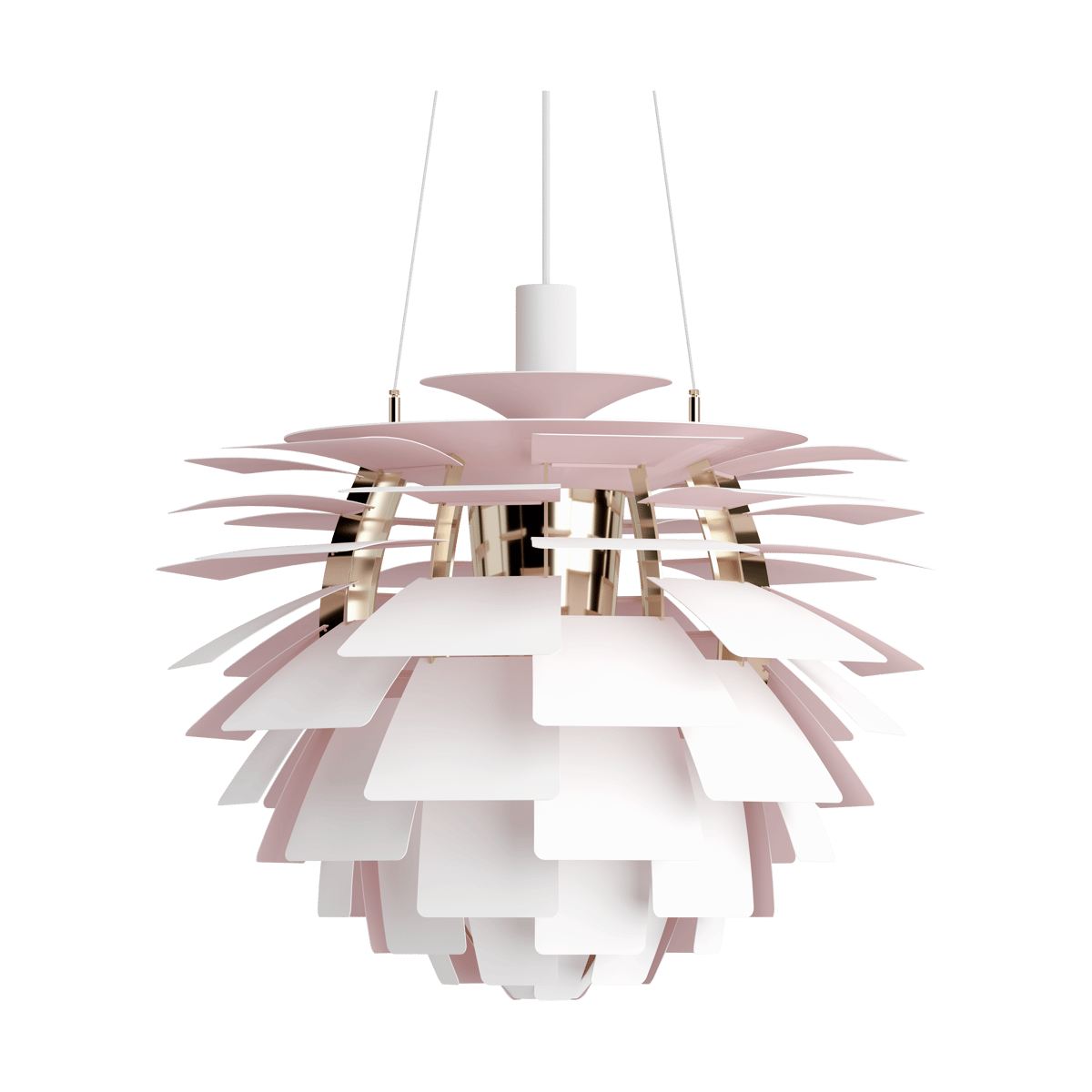 Louis Poulsen PH Artichoke Anniversary edition Pendelleuchte Matte white-pale rose Ø60 cm