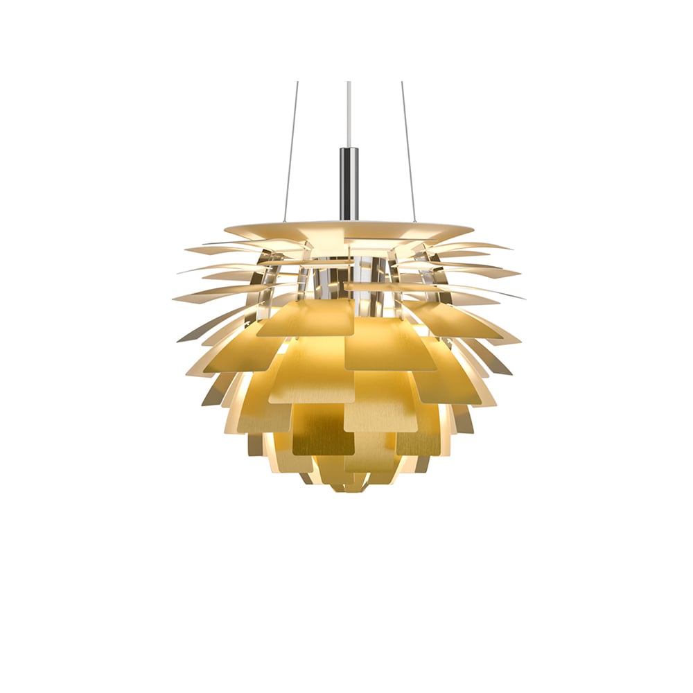 Louis Poulsen PH Artichoke Pendelleuchte Messing, ø48, LED