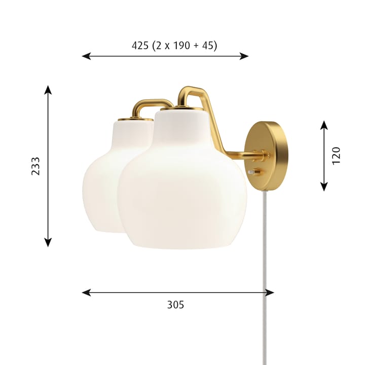 VL Ring Crown Wandleuchte, 2 Louis Poulsen