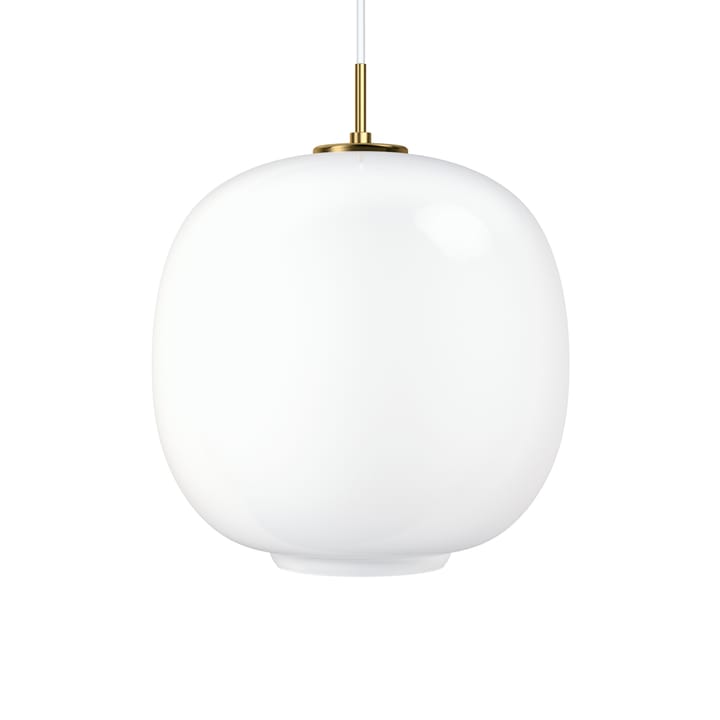 VL45 Radiohus LED Pendelleuchte groß - Brass-white opal glass - Louis Poulsen