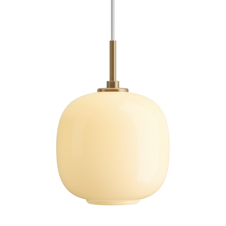 VL45 Radiohus Pendelleuchte Ø17,5cm - Brass-pale yellow glass - Louis Poulsen