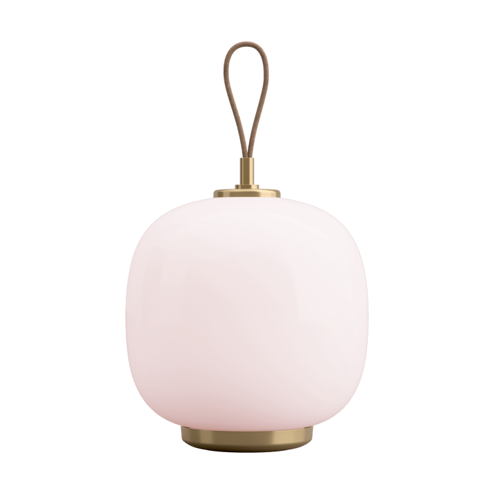 VL45 Radiohus portabel Leuchte Ø17,5 cm - Brass-pale rose glass - Louis Poulsen