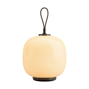 VL45 Radiohus portabel Leuchte Ø17,5 cm - Brass-pale yellow glass - Louis Poulsen