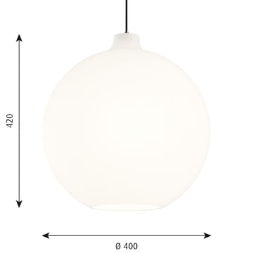 Wohlert Pendelleuchte Ø40cm - Opalglas weiß - Louis Poulsen