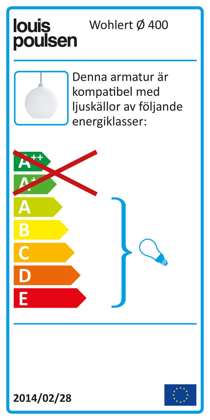 Wohlert Pendelleuchte Ø40cm, Opalglas weiß Louis Poulsen