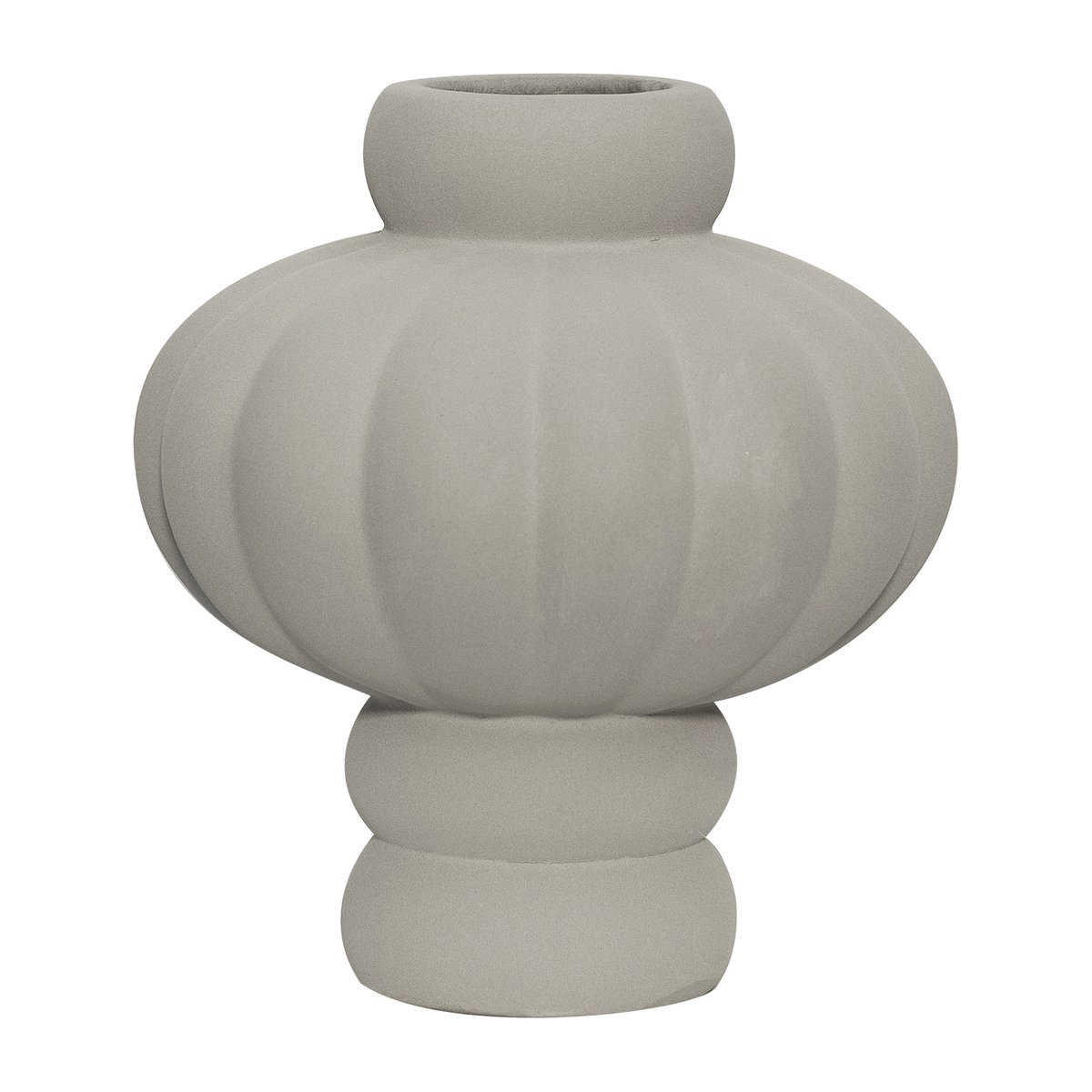 Louise Roe Balloon Vase 20cm Sanded Grey