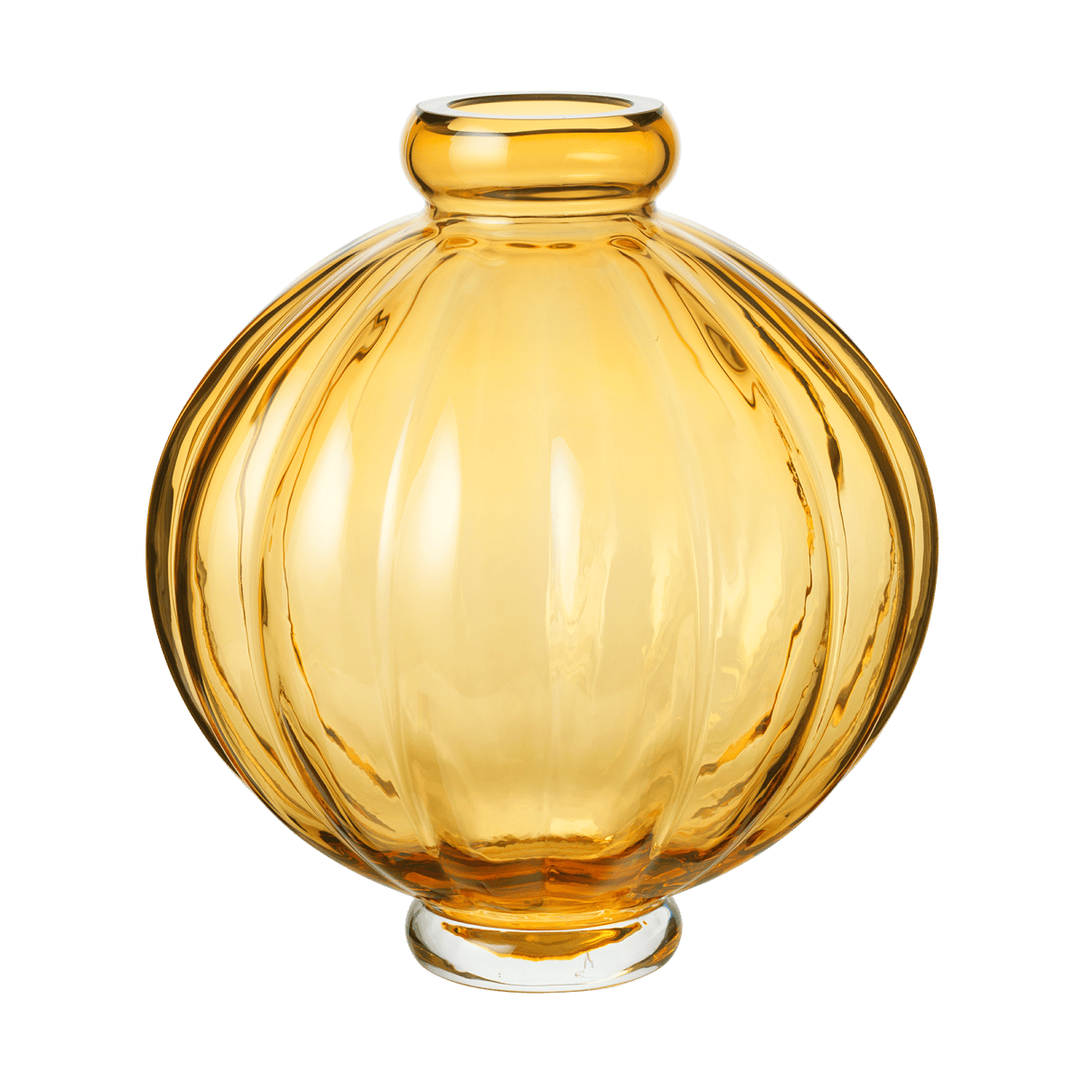 Louise Roe Balloon Vase 25cm Amber