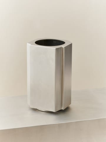 Funki Topf S 36 cm - Brushed Aluminium - Louise Roe