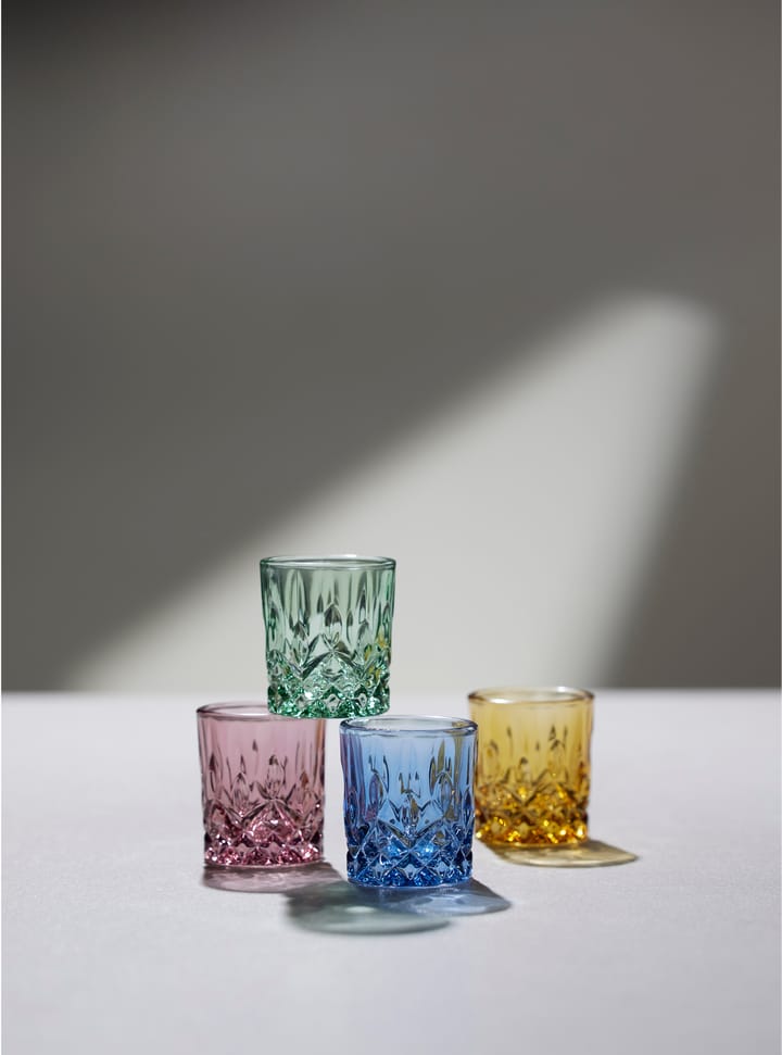 Sorrento Schnapsglas 4 cl 4er-Pack, Blau Lyngby Glas